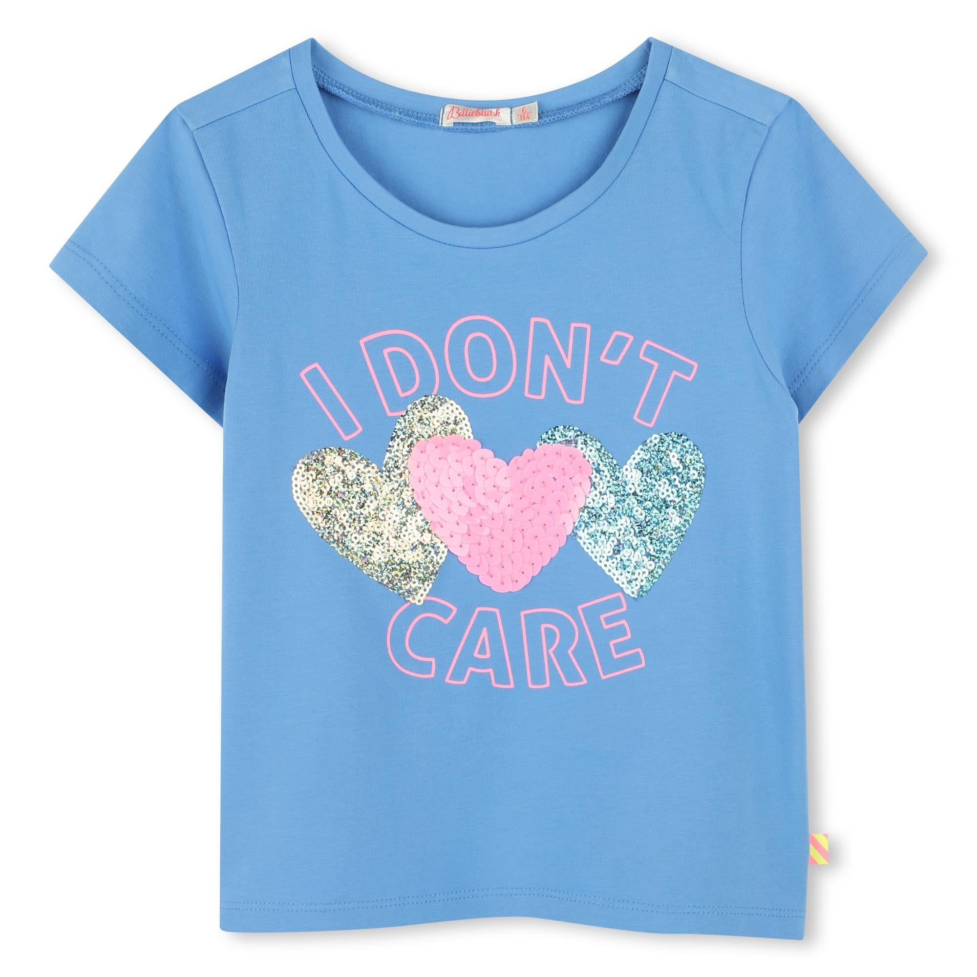 T-shirt I DON'T CARE U20923 784 BILLIEBLUSH 