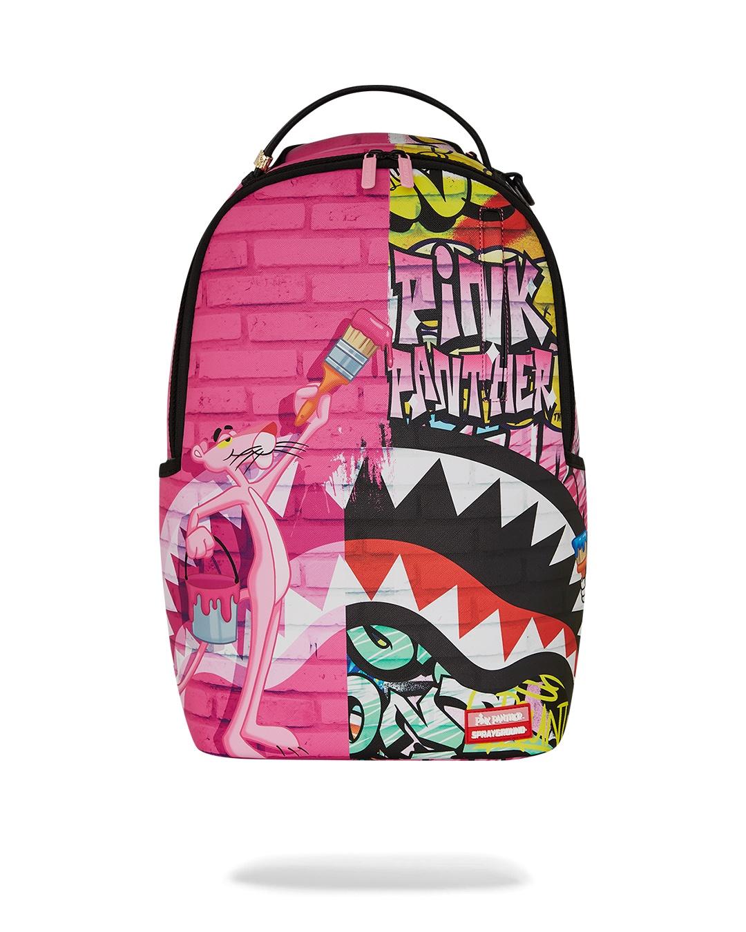 Zaino pink panther painting over graffiti 910B7007 NSZ SPRAYGROUND 