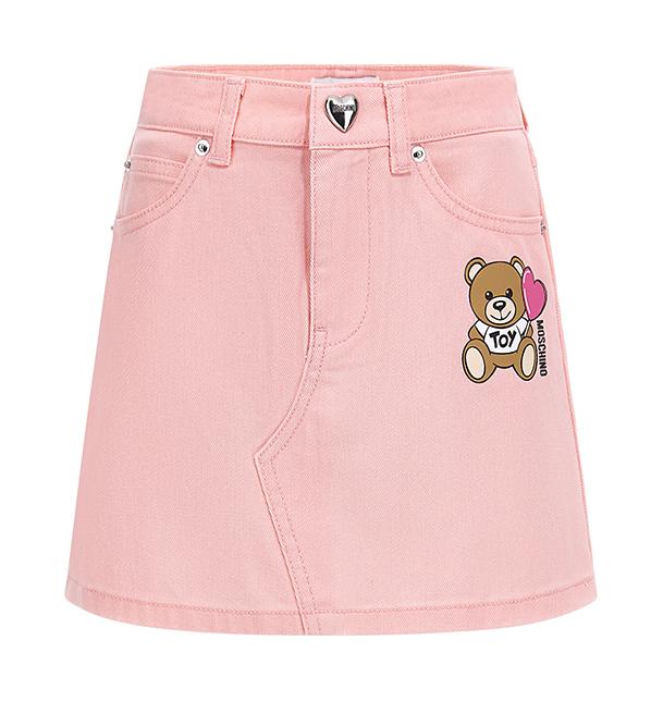 Gonna di jeans Teddy Bear HJ03MLOA14 50209A MOSCHINO KID 