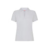 Polo in piquet con logo in strass