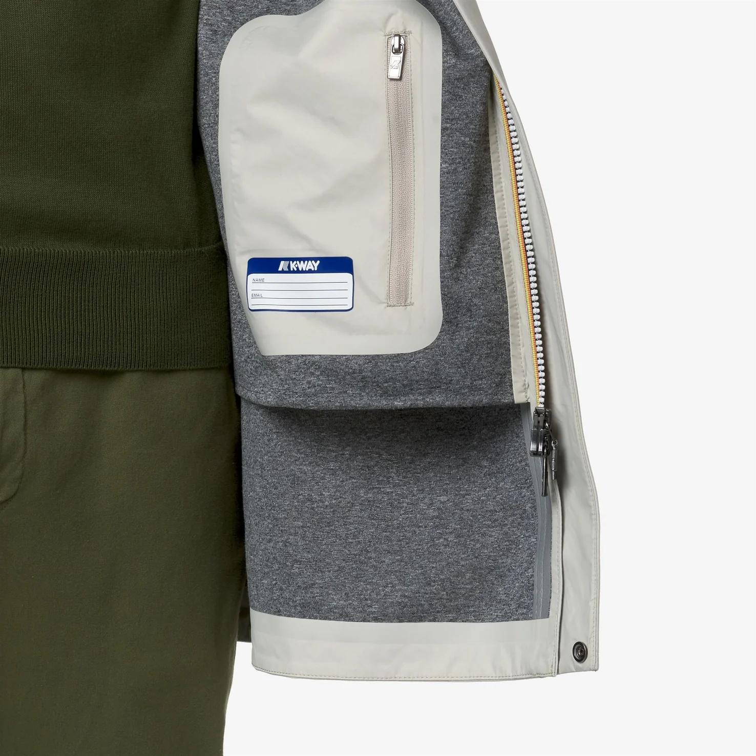 Giacca antipioggia beige da uomo K3131BW 634 K-WAY 