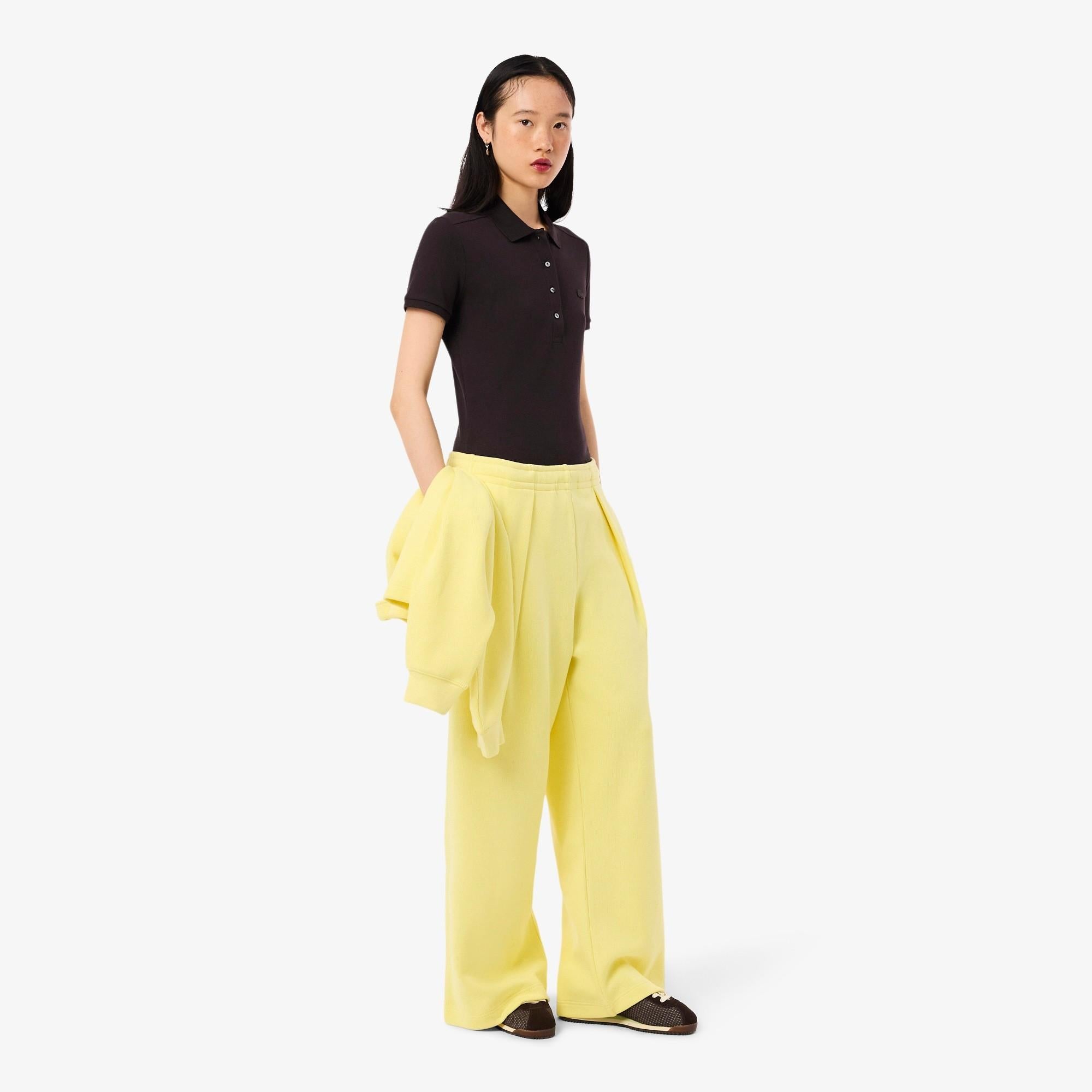 Polo da donna in piqué di cotone stretch Lacoste slim fit PF5462 3LA LACOSTE 