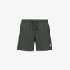 Costume da bagno da uomo ripiegabile verde con slip in rete