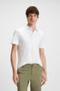 Slim-fit cotton polo shirt with rubberized logo