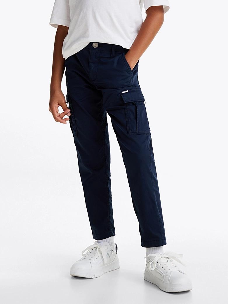 Pantaloni cargo in tessuto tramato KB0KB09303J C1G TOMMY HILFIGER 