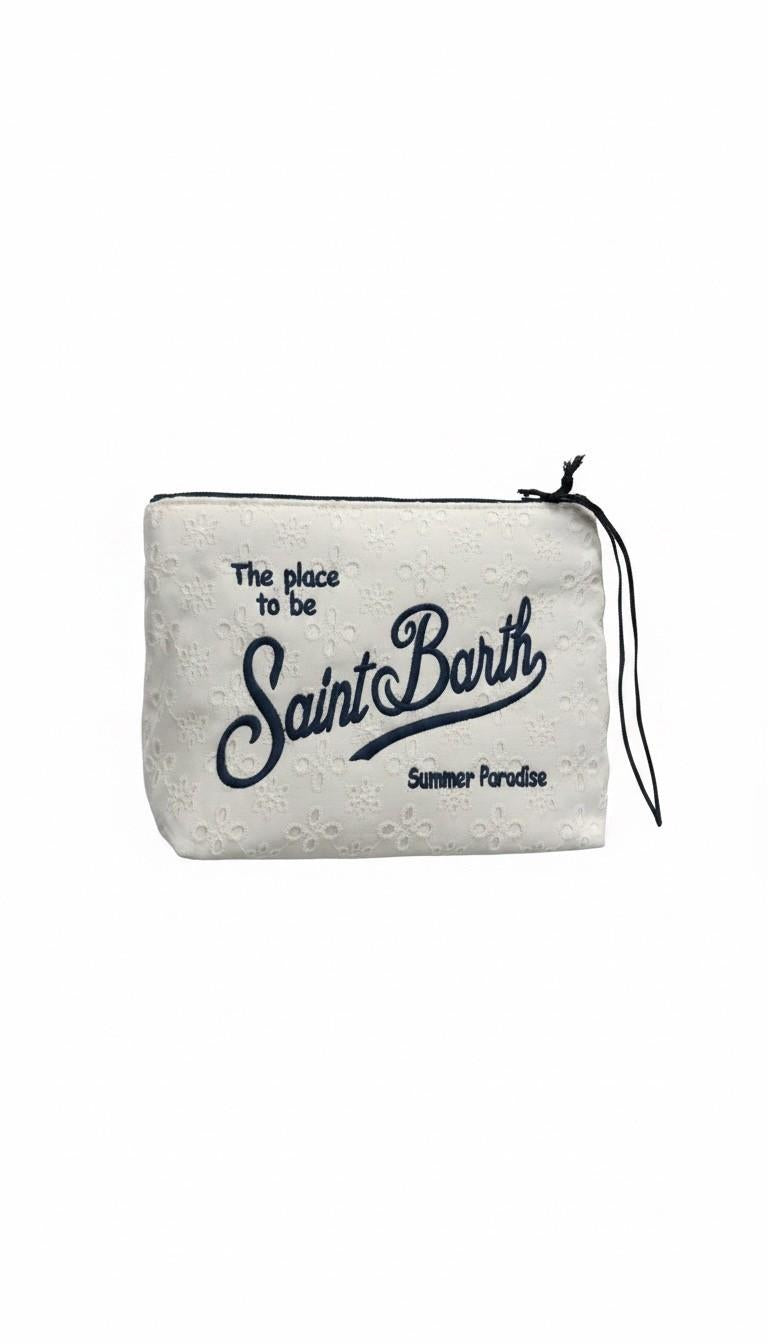 Pochette Aline in cotone sangallo ALI0045W 00238L MC2 SAINT BARTH 
