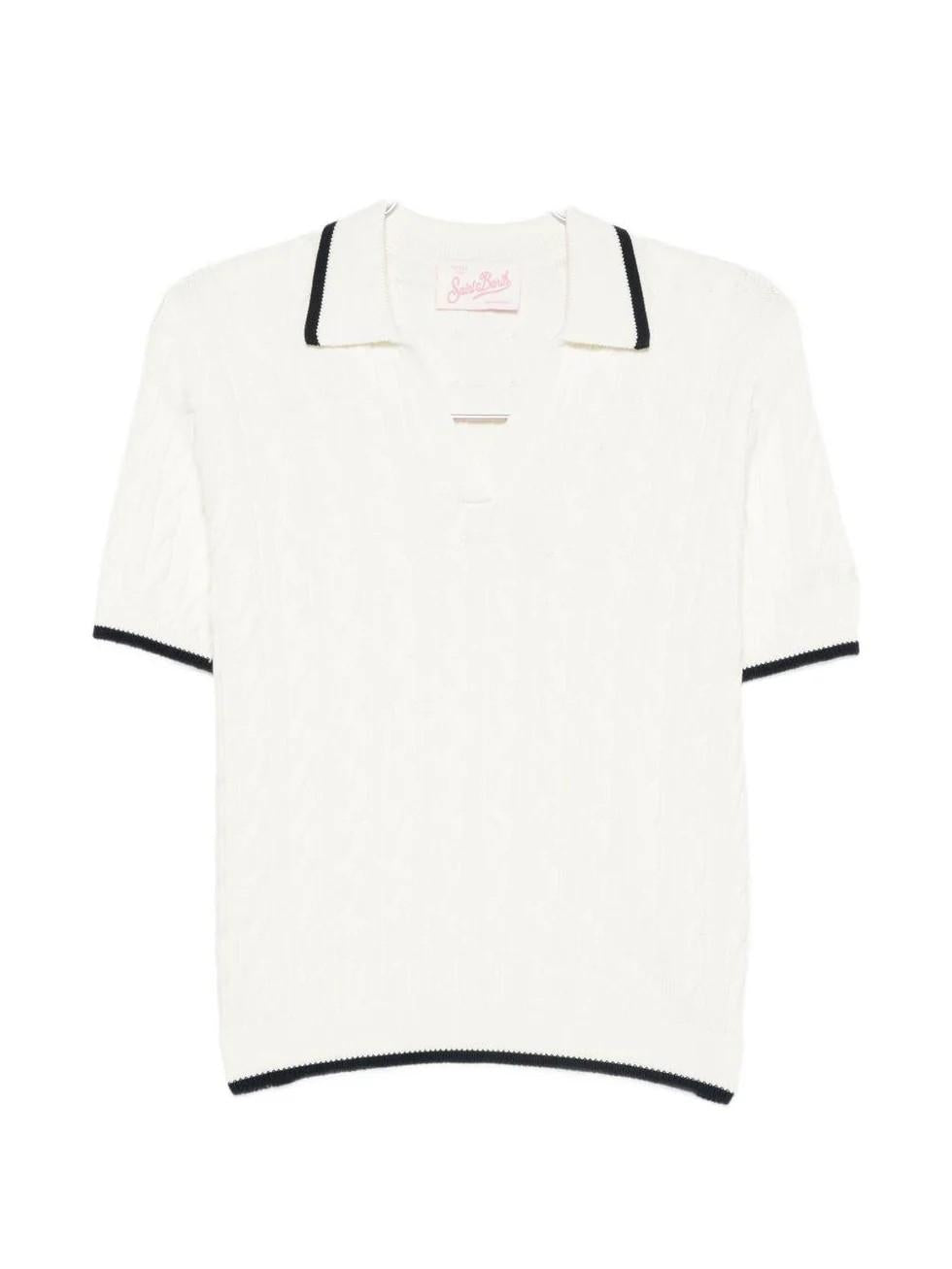 Polo con bordi a contrasto AYS0001 00100L MC2 SAINT BARTH 