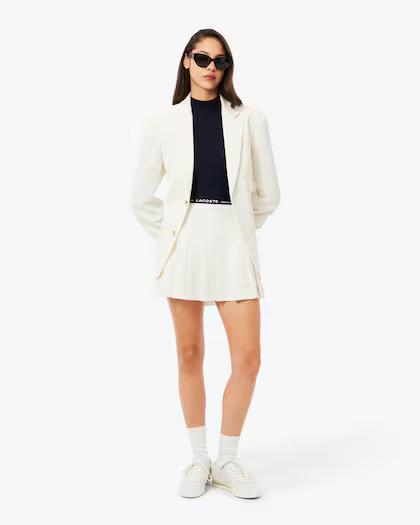 Maglione a collo alto in lana merinos a coste AF4189 166 LACOSTE 