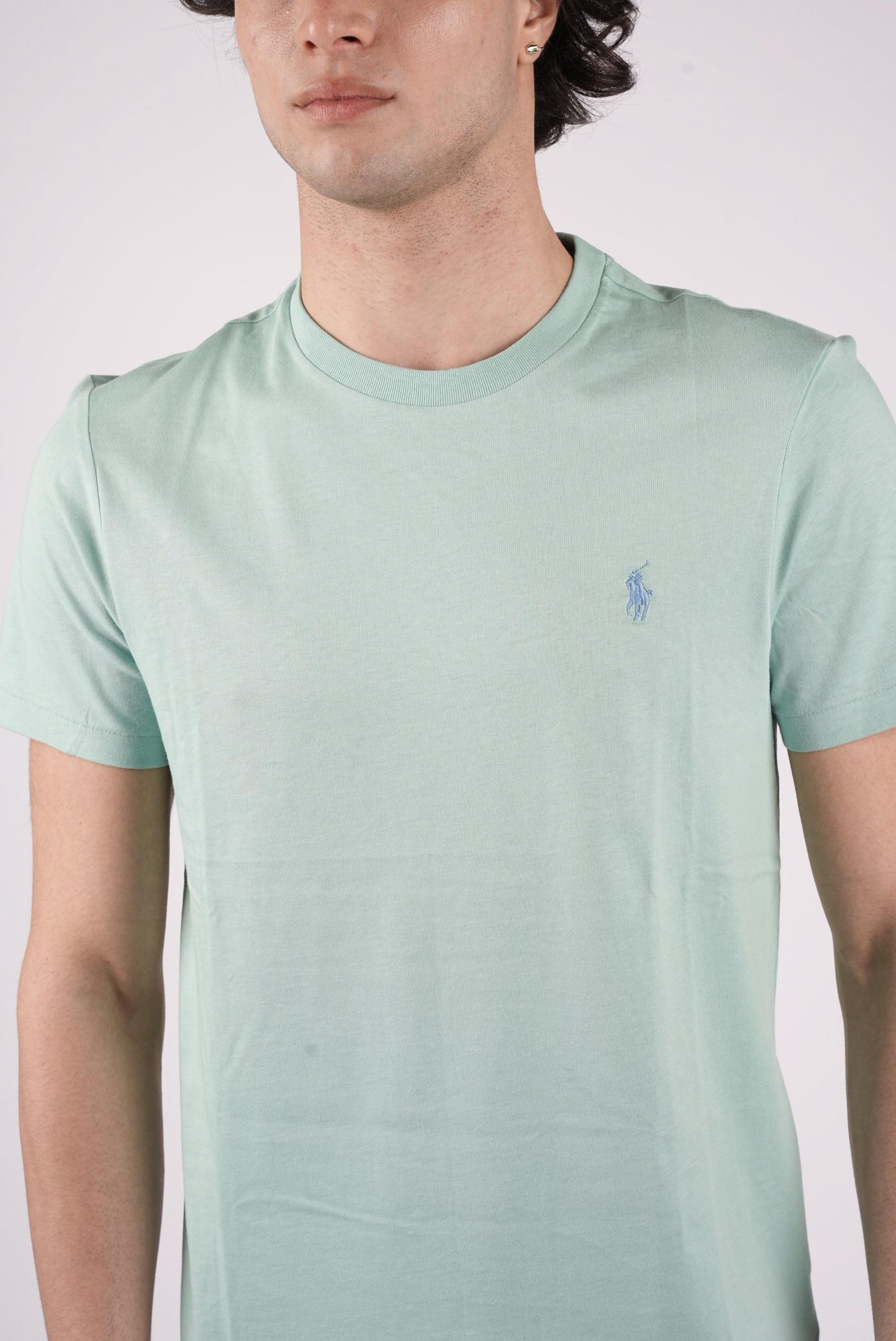 T-shirt con logo a contrasto 710671438 507 POLO RALPH LAUREN 