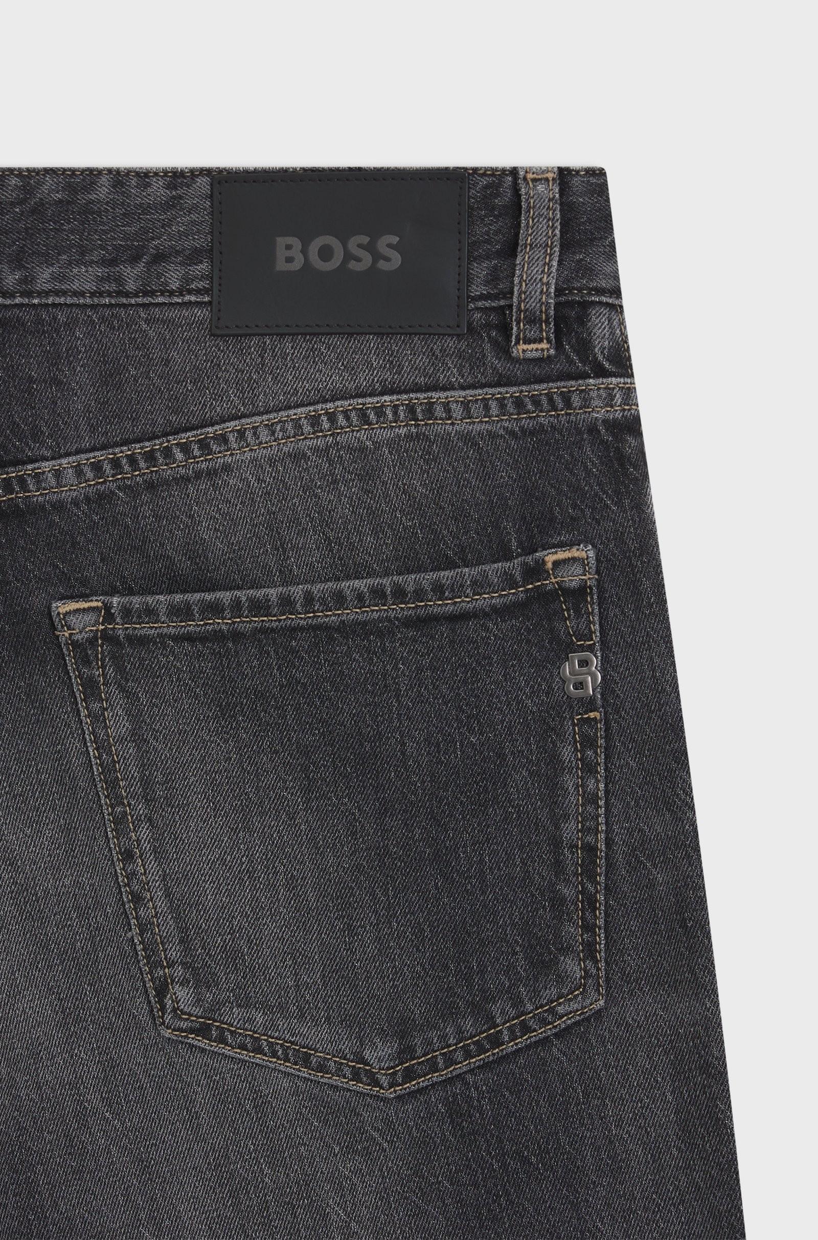 Jeans Maine regular fit in comodo denim elasticizzato grigio 50544884 019 BOSS 