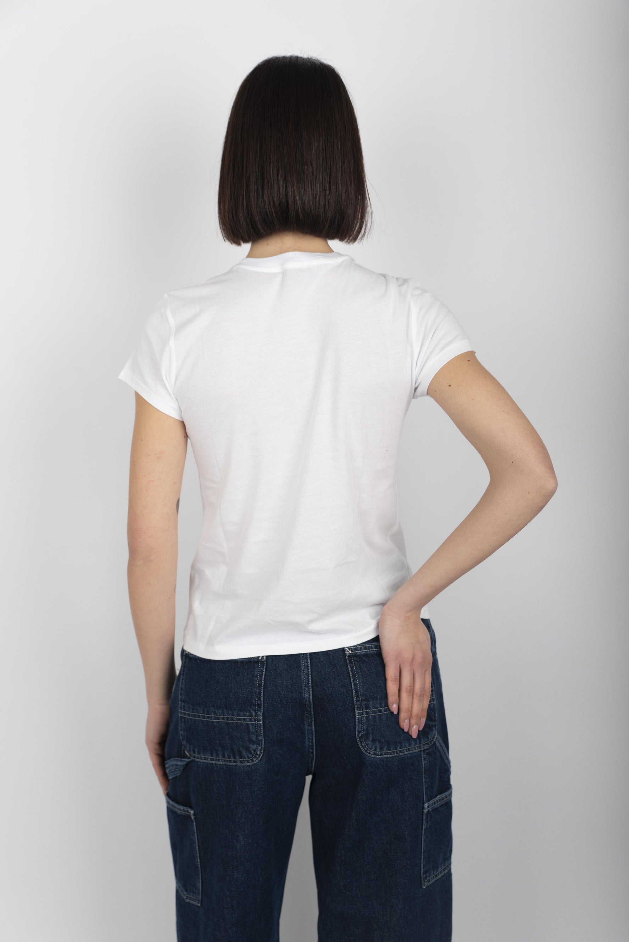 Maglia a girocollo in jersey di cotone white 211898698 005 POLO RALPH LAUREN 