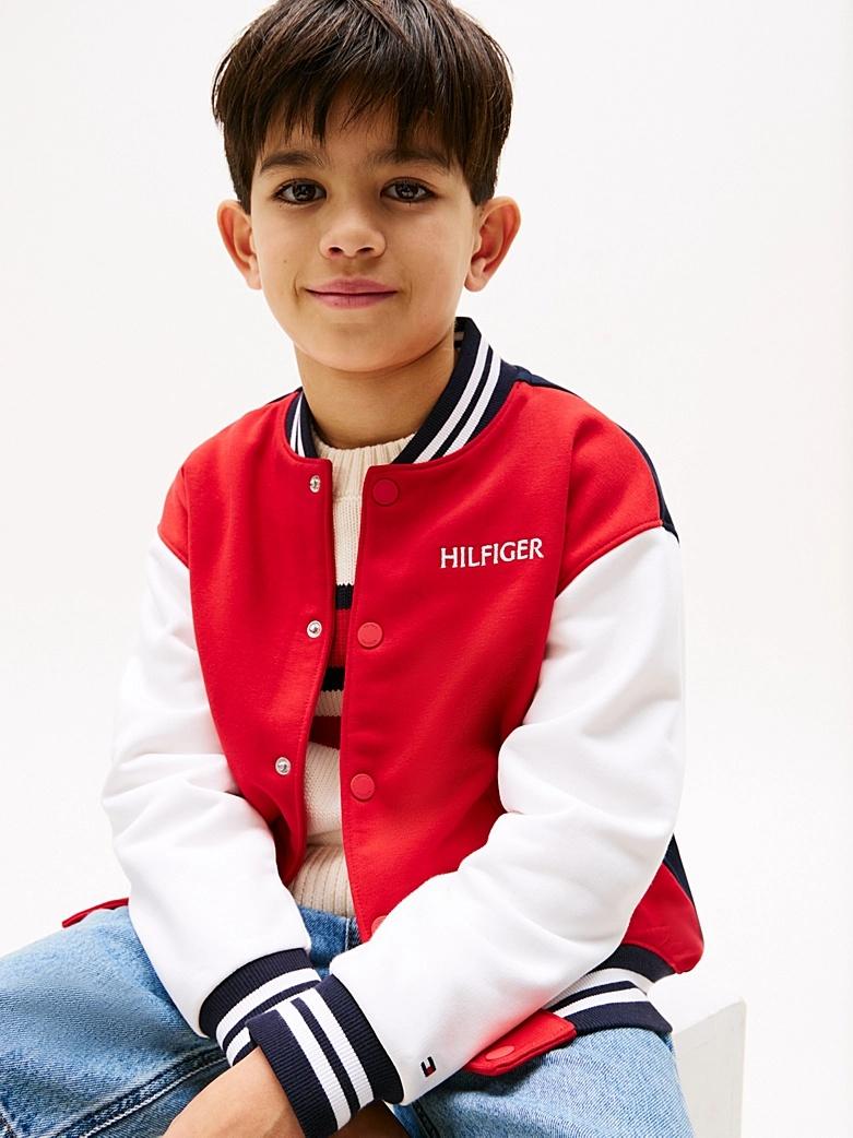 Bomber oversize con motivo color block KB0KB09572T XLG TOMMY HILFIGER 