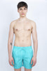 Costume da bagno corto vita elasticata Crinkled azzurro