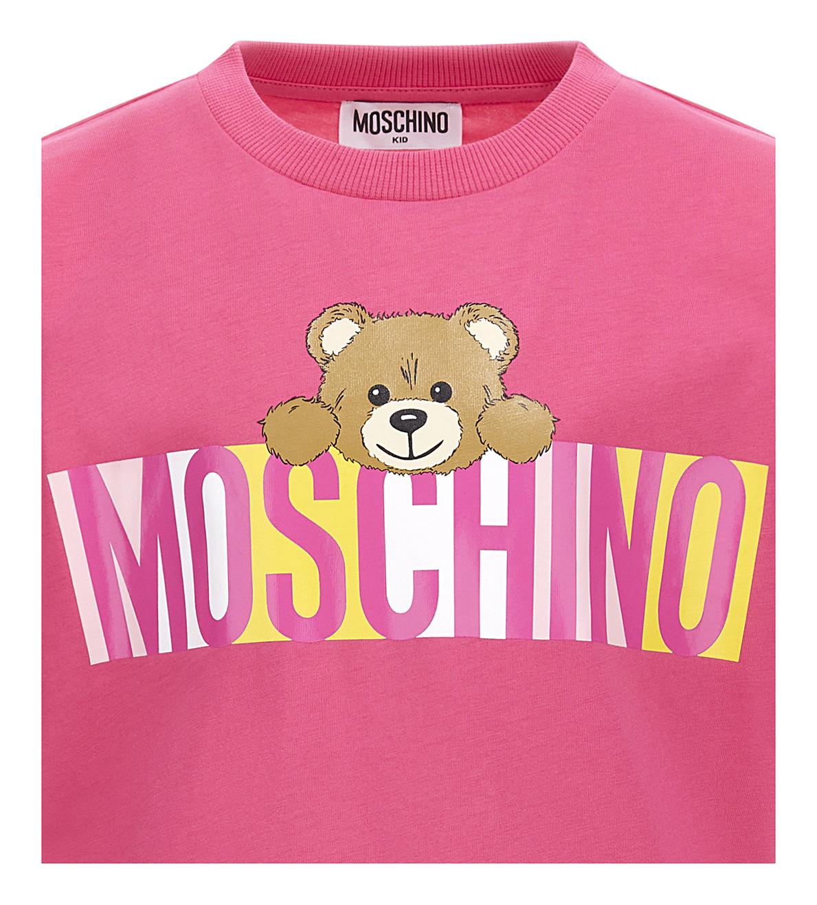 T-shirt con stampa Teddy Bear HMM050LAA02 50533A MOSCHINO KID 