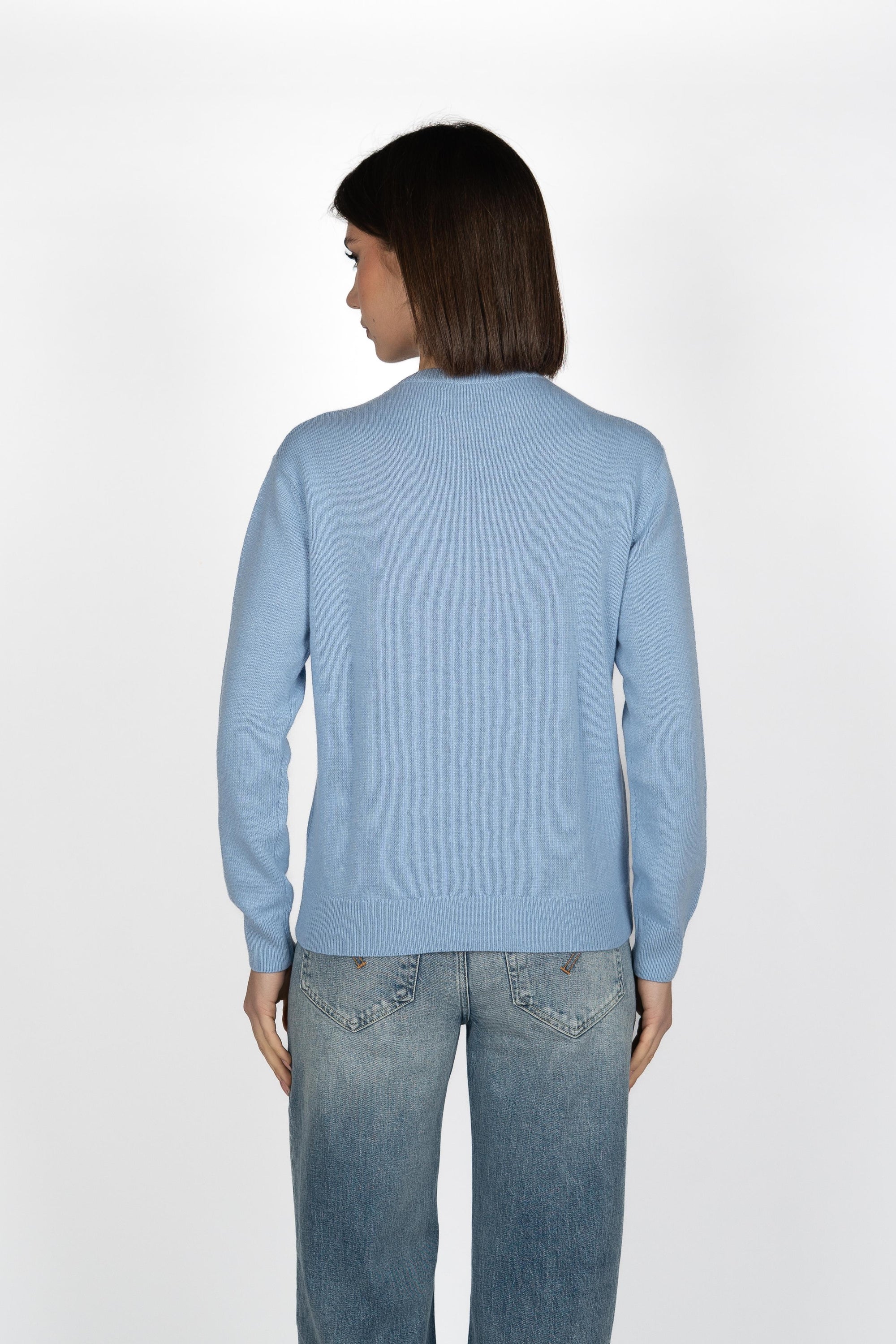 Maglione New Queen con Jacquard Domani smetto QUE0010 04096I MC2 SAINT BARTH 