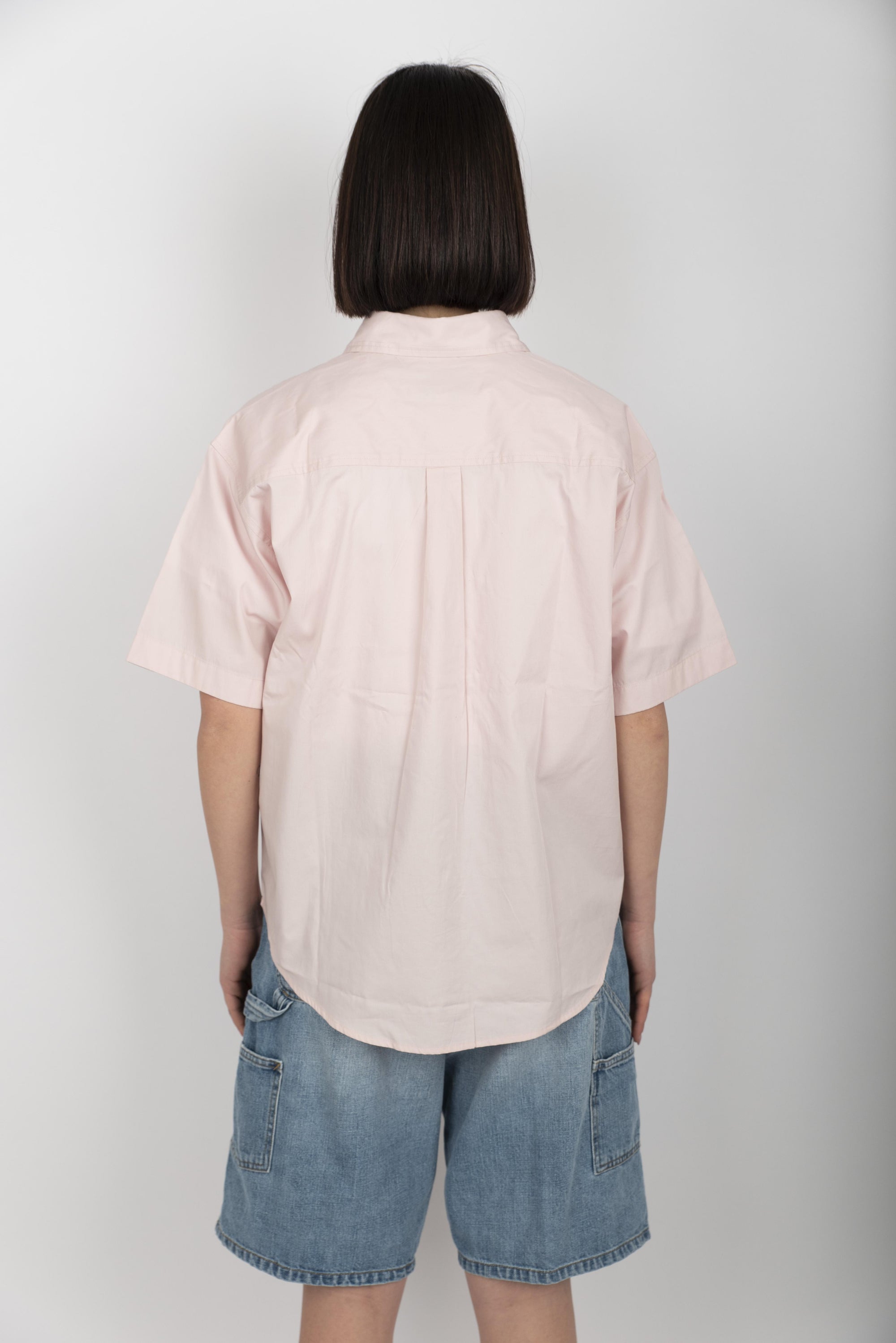 Camicia Women's S/S Jaxon Shirt air pink white  I033080 2QDXX CARHARTT WIP 