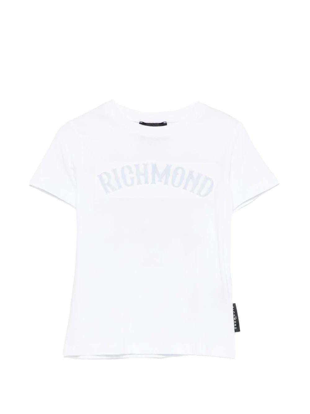 T-shirt con dettaglio logo RBP26077TS WHITE RICHMOND 