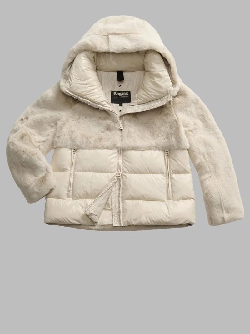Giubbino con ecopelliccia fanevil 25WBLDC02178 907 BLAUER 