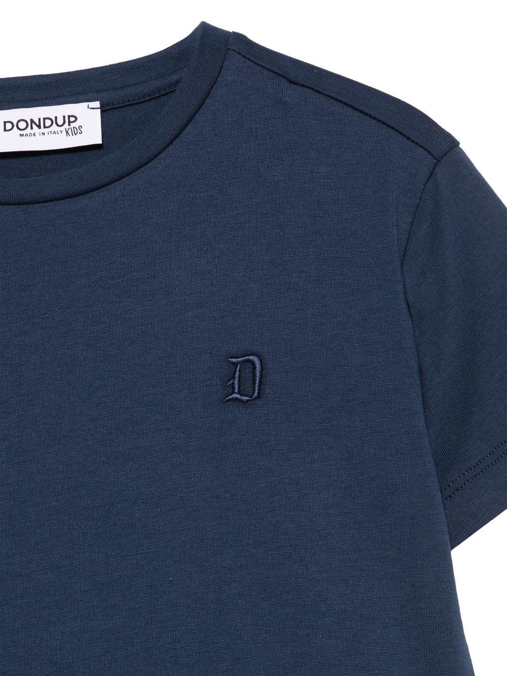 T-shirt con logo ricamato DMTS0410JF054 4220A DONDUP 