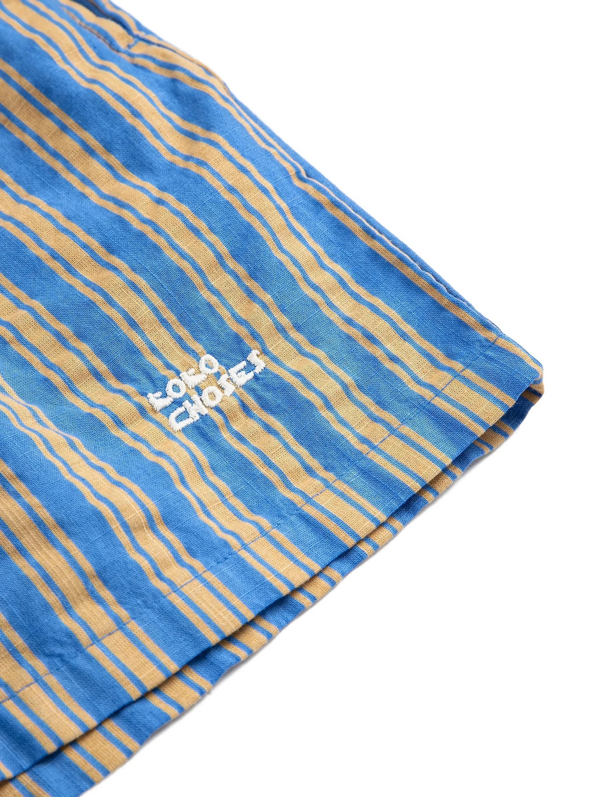 Shorts a righe con ricamo B126AC072 411 BOBO CHOSES 