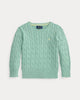 Cable knit cotton sweater