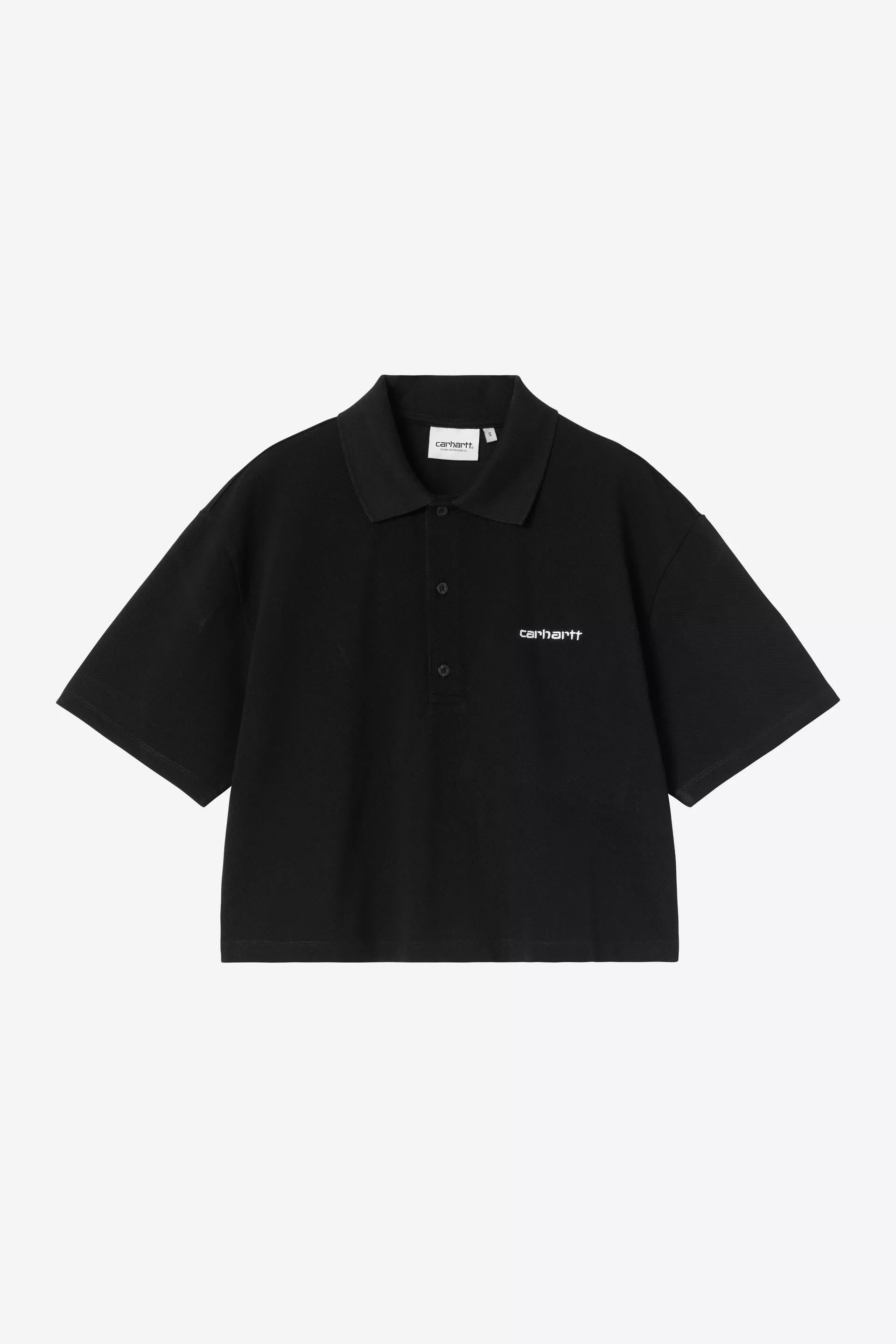W' S/S Carhartt Script Polo T-Shirt I034553 0D2XX CARHARTT WIP 
