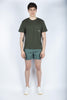 T-shirt con logo stampato verde