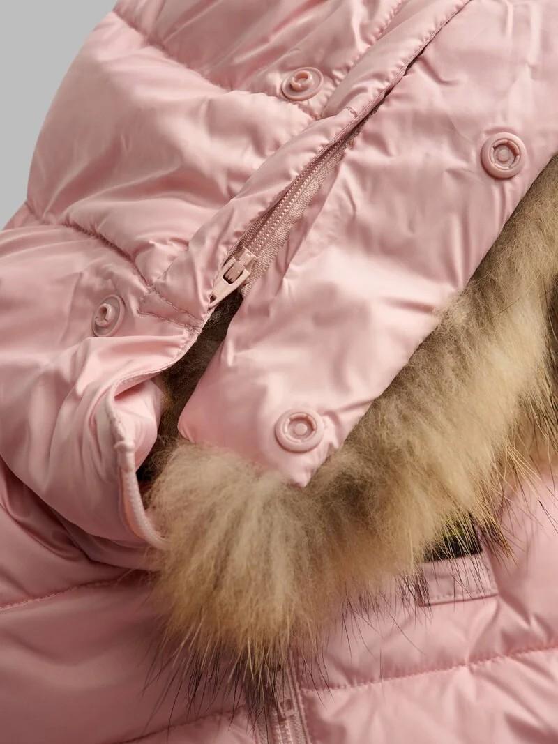 Piumino con bordo in pelliccia armory 25WBBXC02450A 520 BLAUER 