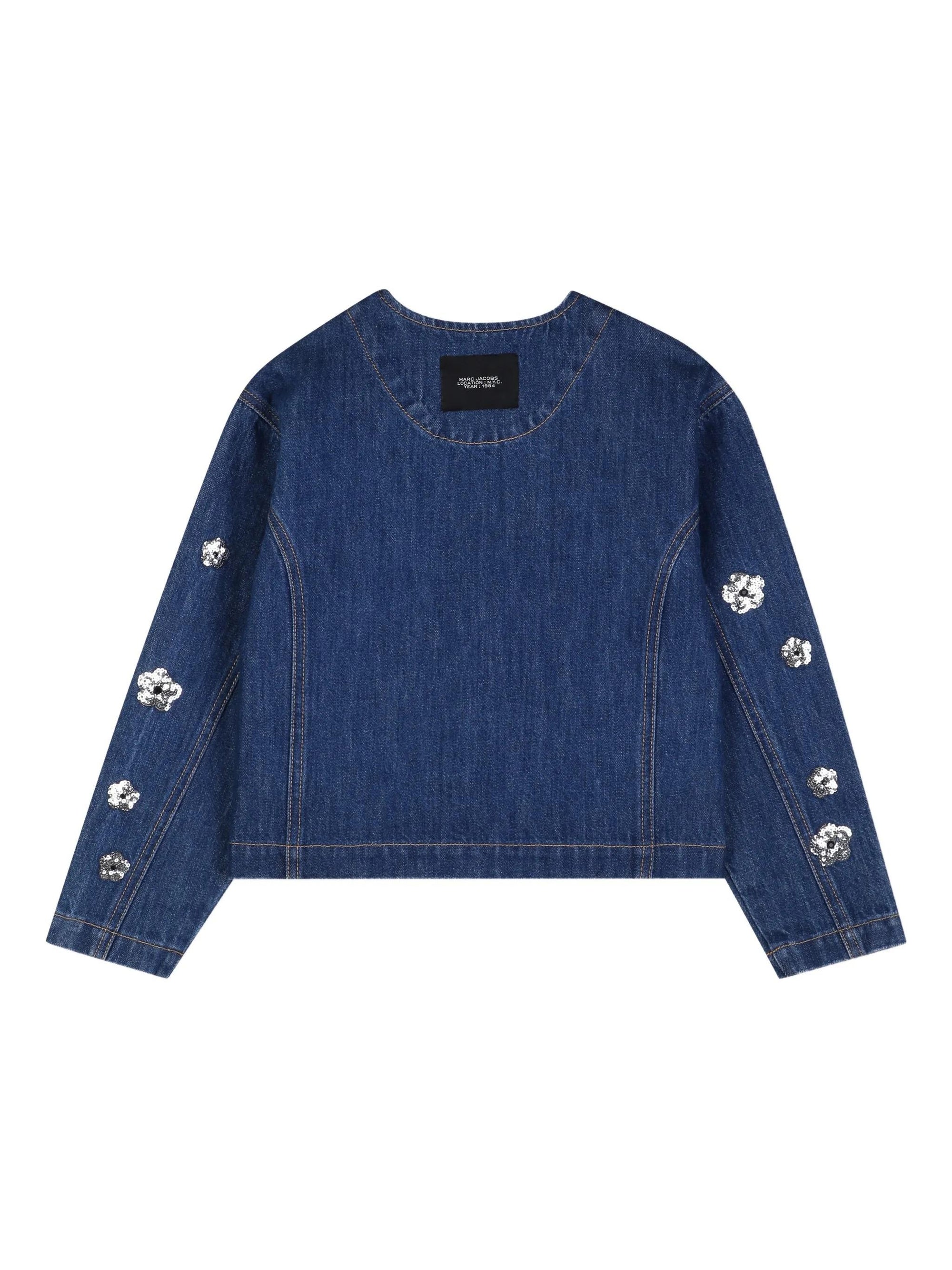 Giacca in denim con motivo floreale W60750 Z10 MARC JACOBS 