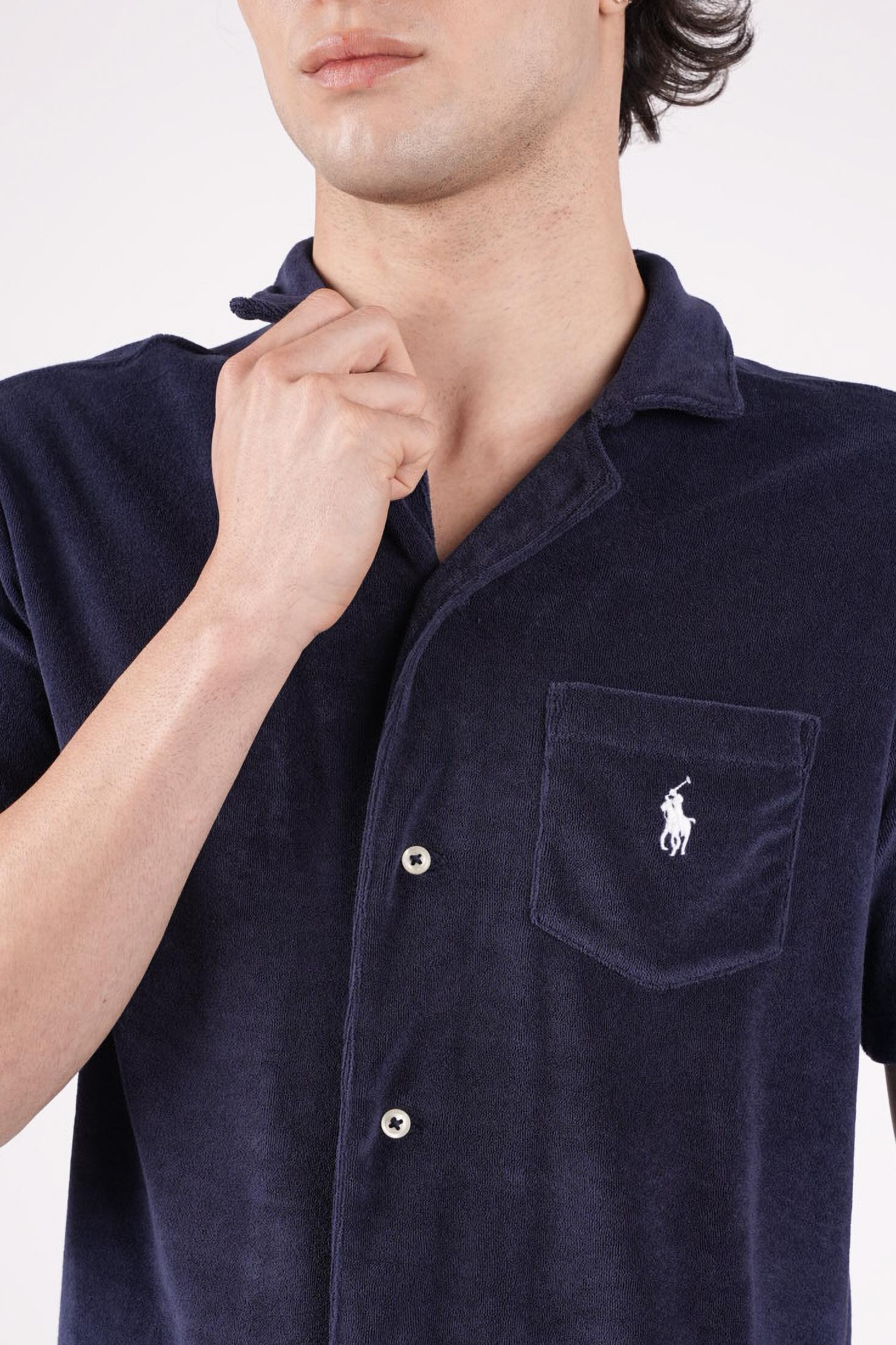 Camicia con logo ricamato 710A12489 002 POLO RALPH LAUREN 