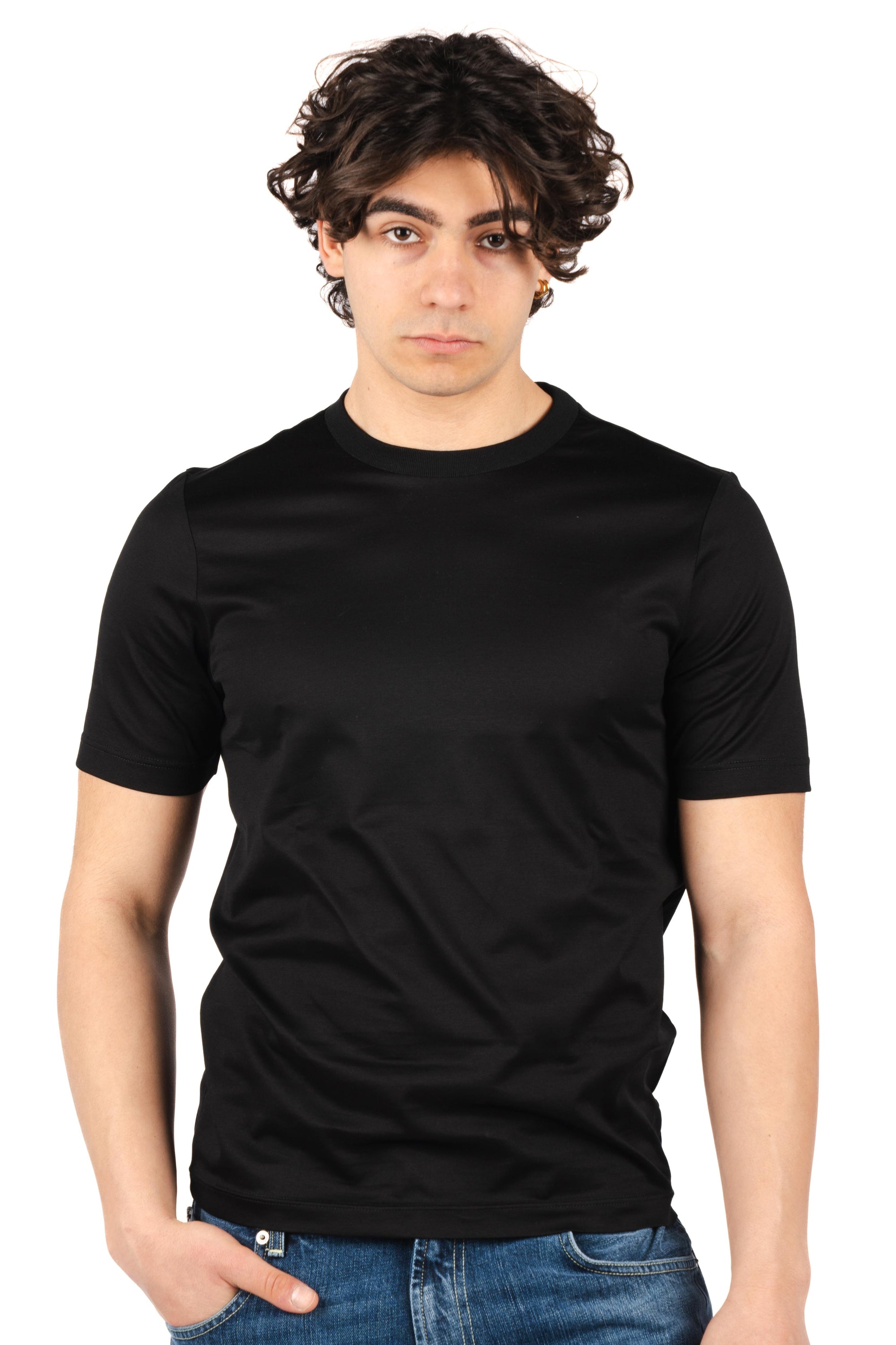 T-shirt in cotone mercerizzato 60196/74007 099 GRAN SASSO 
