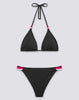 Jennifer top a triangolo e slip fisso arcobaleno