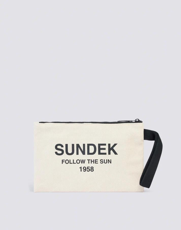 Pochette in cotone canvas stone washed AW716ABCV500 96600 SUNDEK 