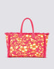 Regular tote bag effetto stone washed con stampa SK23 pitaya