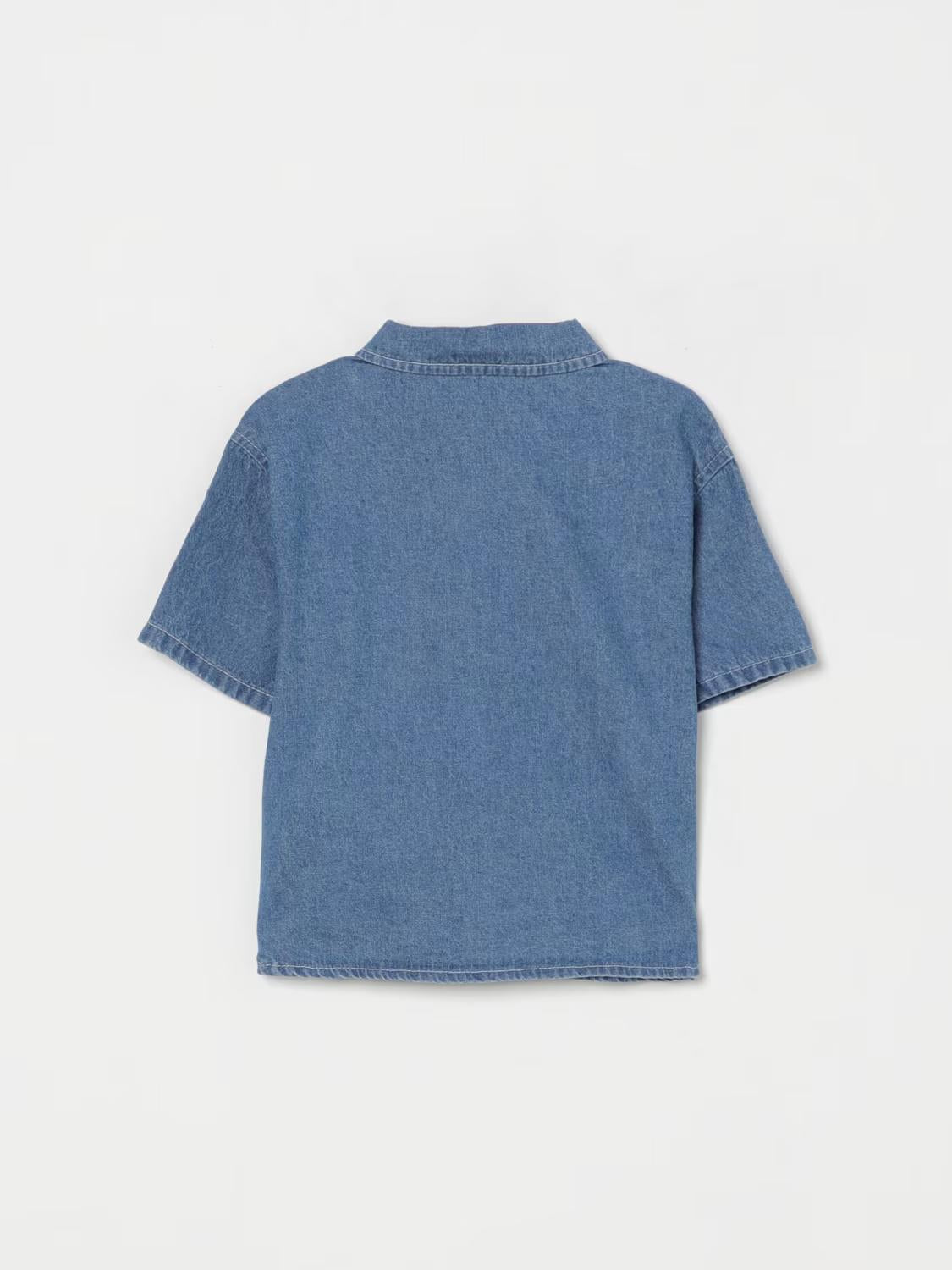 Camicia denim neonato MUC01FL0E13 40933 MOSCHINO BABY 