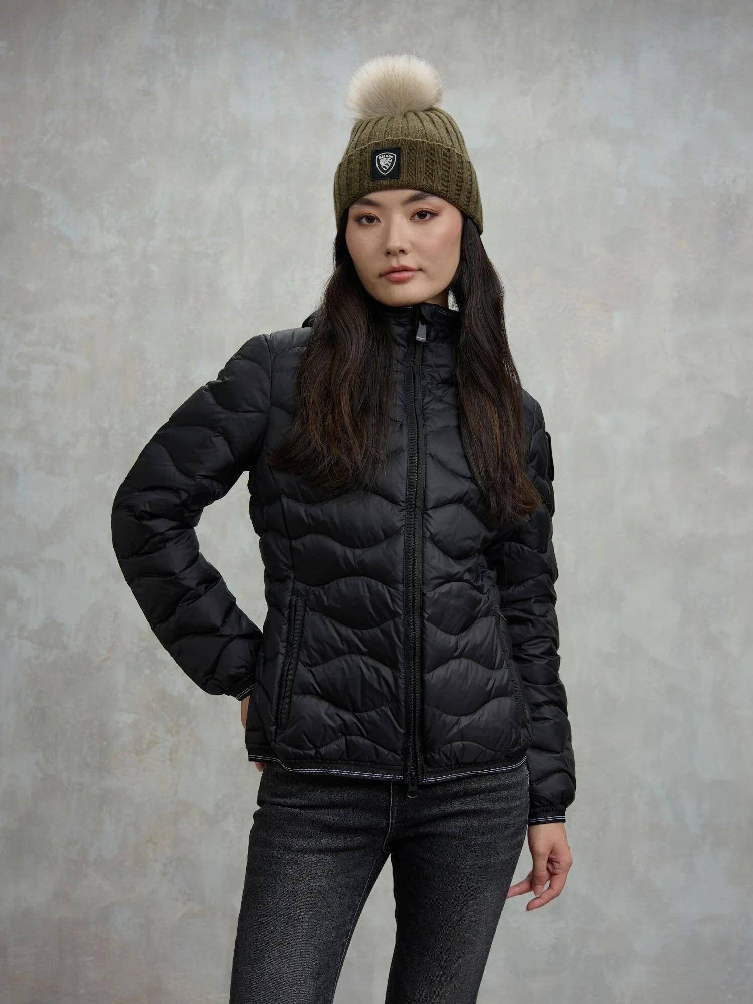 Piumino ad onde camelia 25WBLDC03095 999EI BLAUER 
