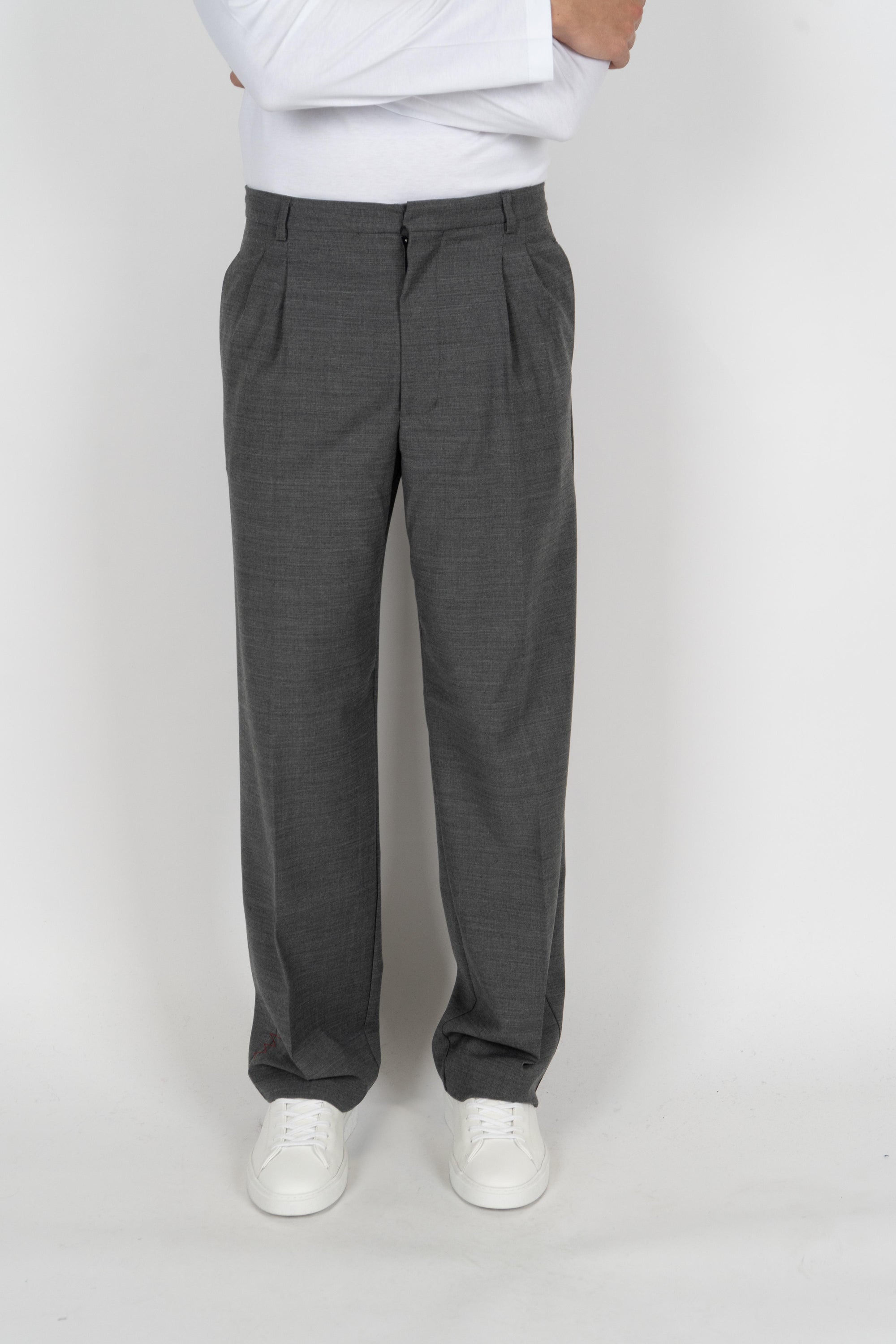 Pantalone stile sartoriale B6F0051 FU95M AMARANTO 