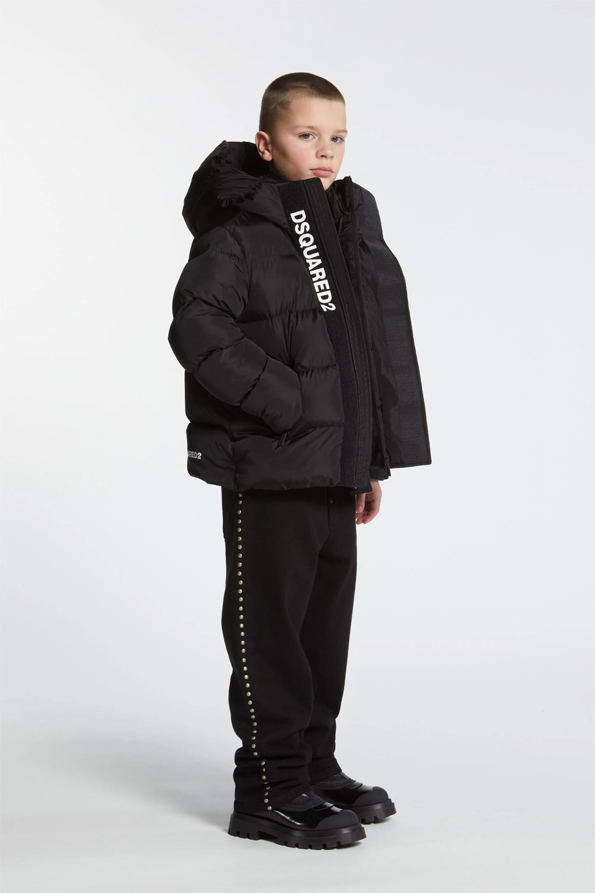 Giubbotto corto con cappuccio DQ1090D00BN DQ900 DSQUARED2 
