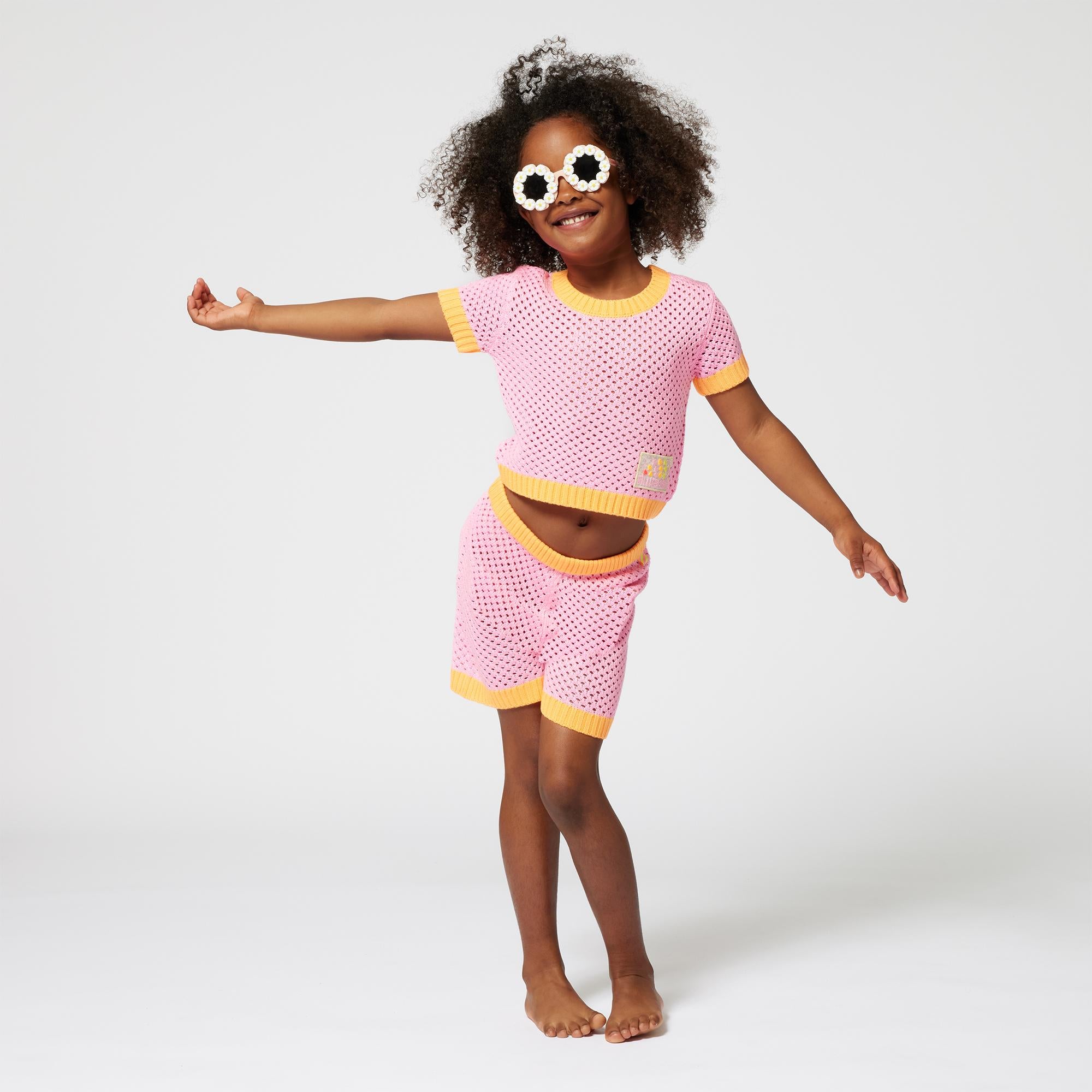 Shorts traforati U21072 462 BILLIEBLUSH 