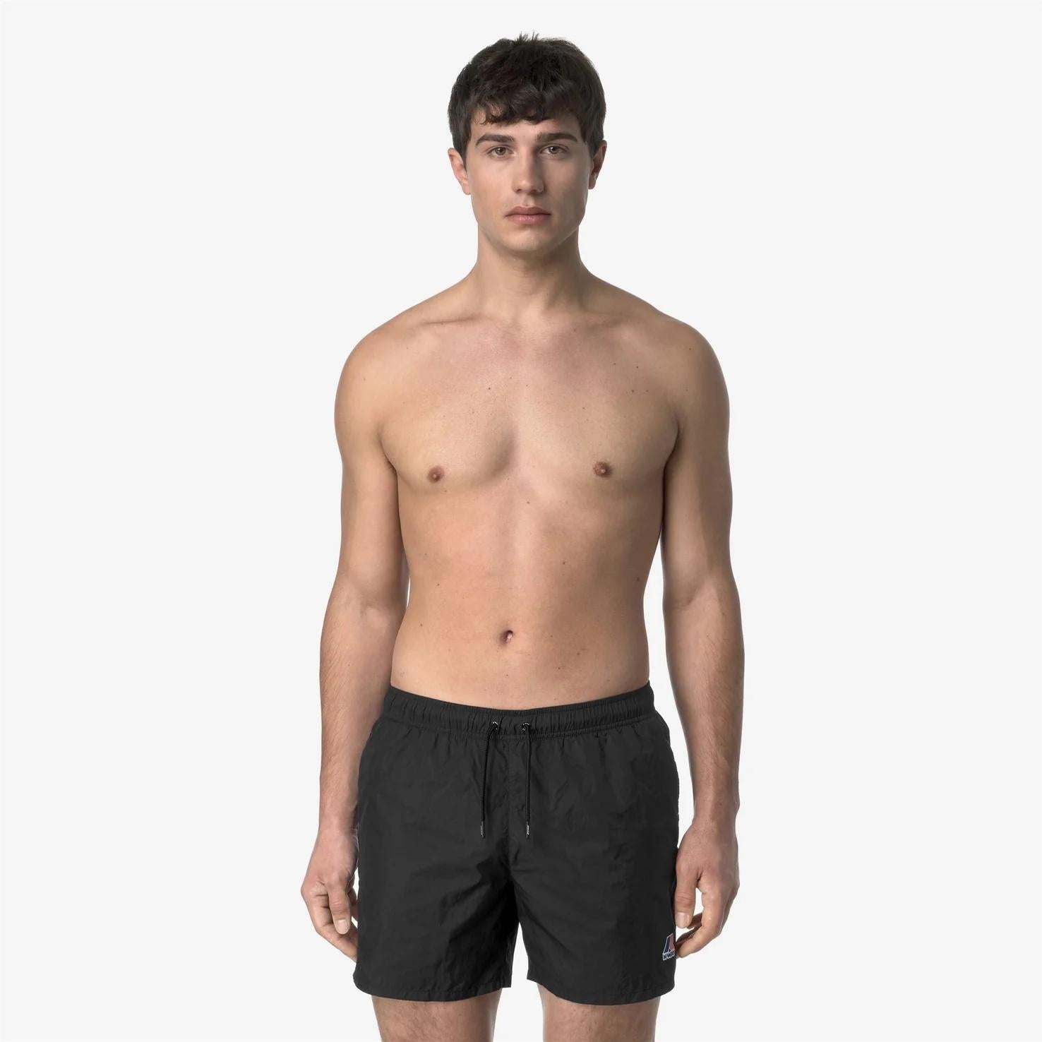 Costume da bagno da uomo ripiegabile nero con slip in rete K31357W USY K-WAY 