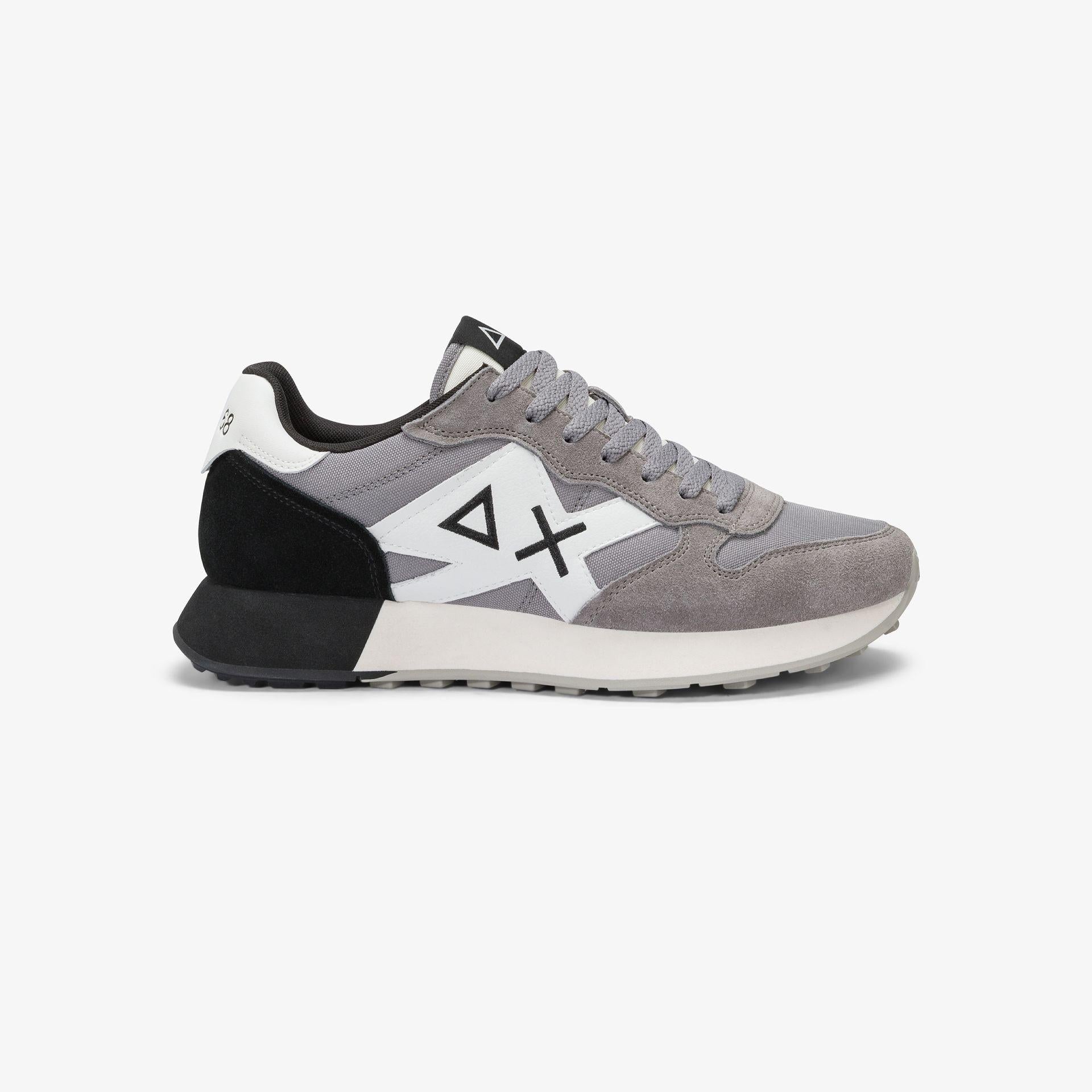 Sneaker Jaki Solid in nylon e suede Z45113 34 SUN68 SHOES 