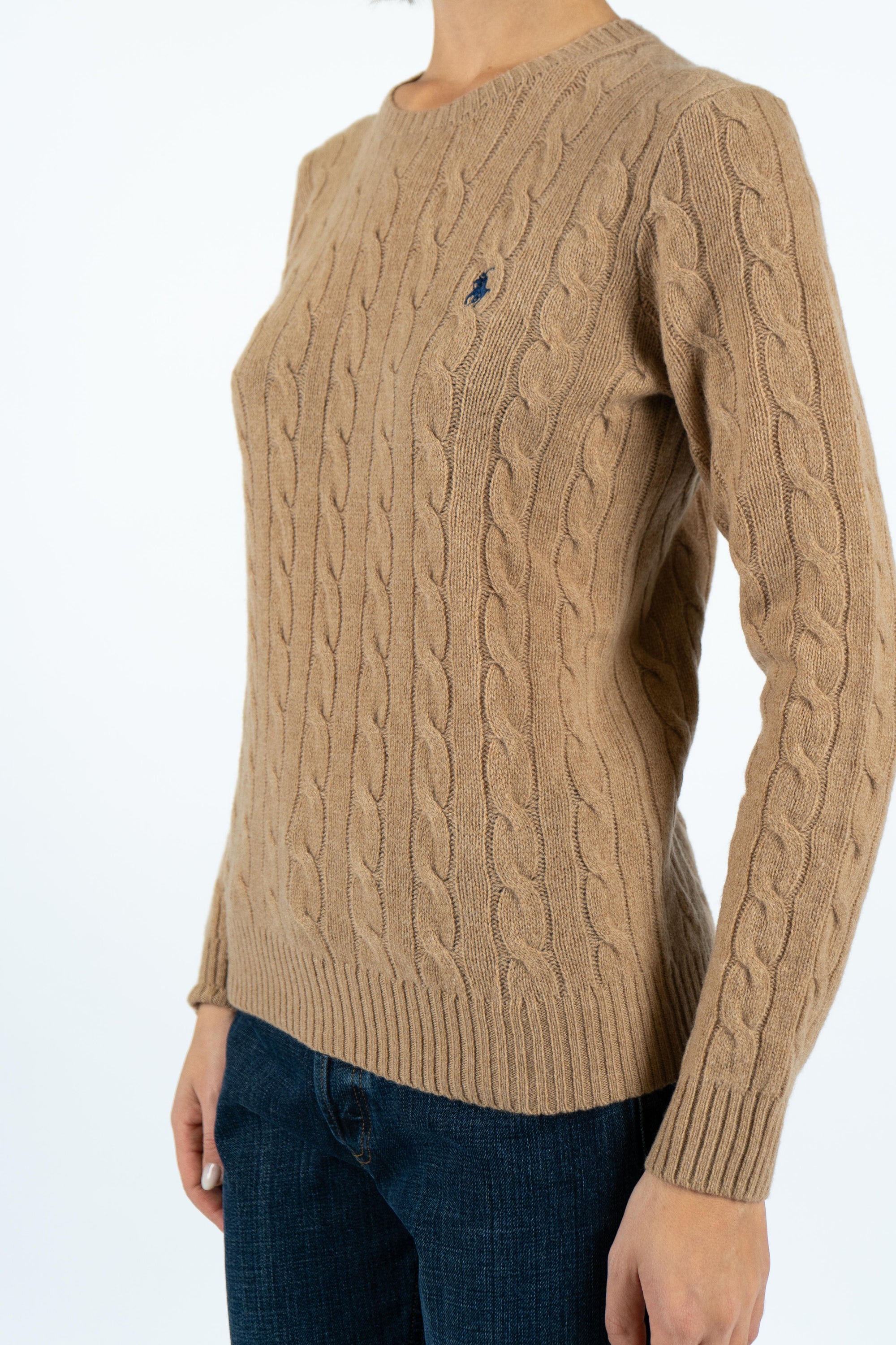 Girocollo in lana e cashmere a trecce 211971865 002 POLO RALPH LAUREN 