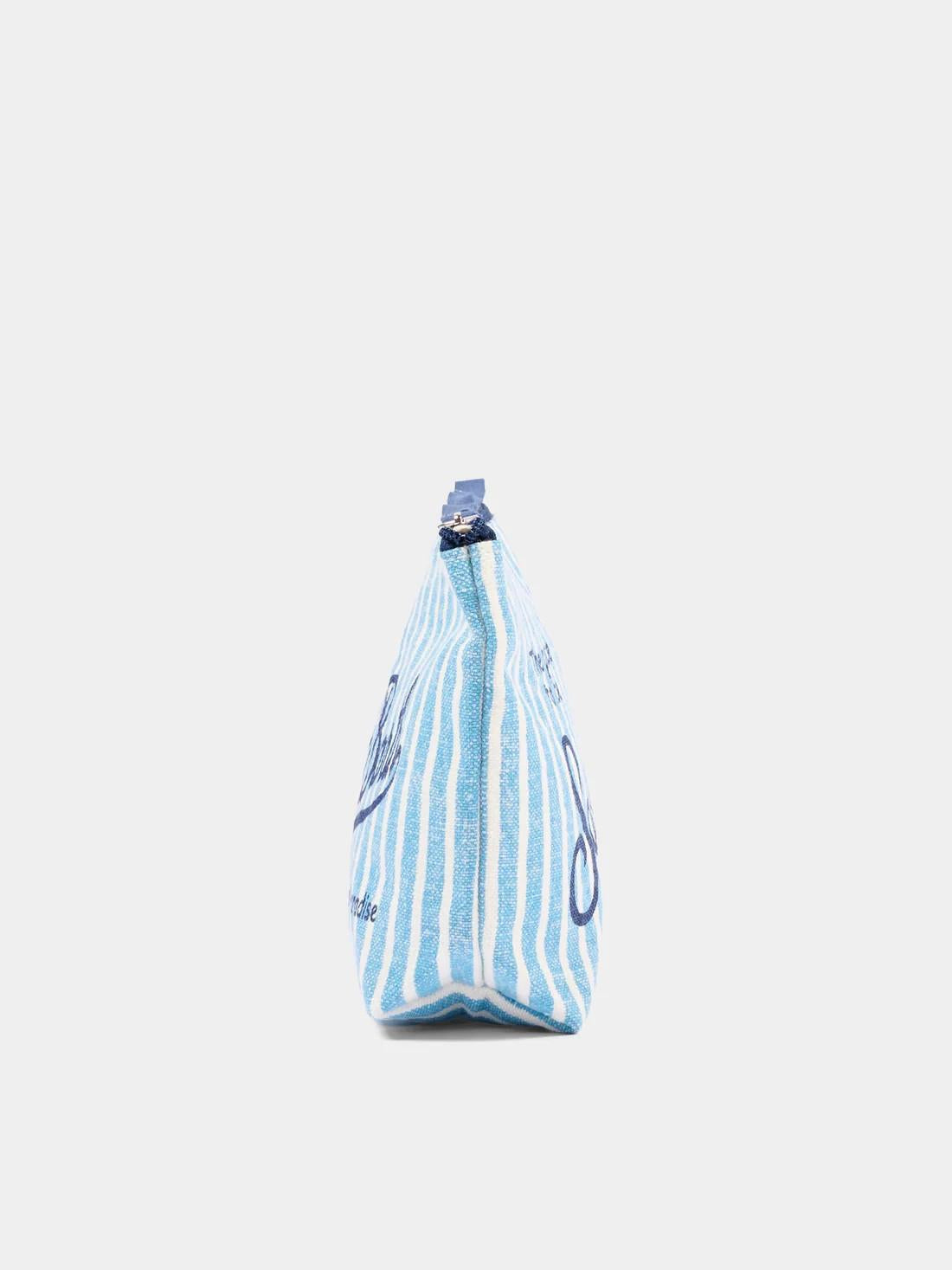 Pochette azzurra Aline Linen ALI0004 00398L MC2 SAINT BARTH 