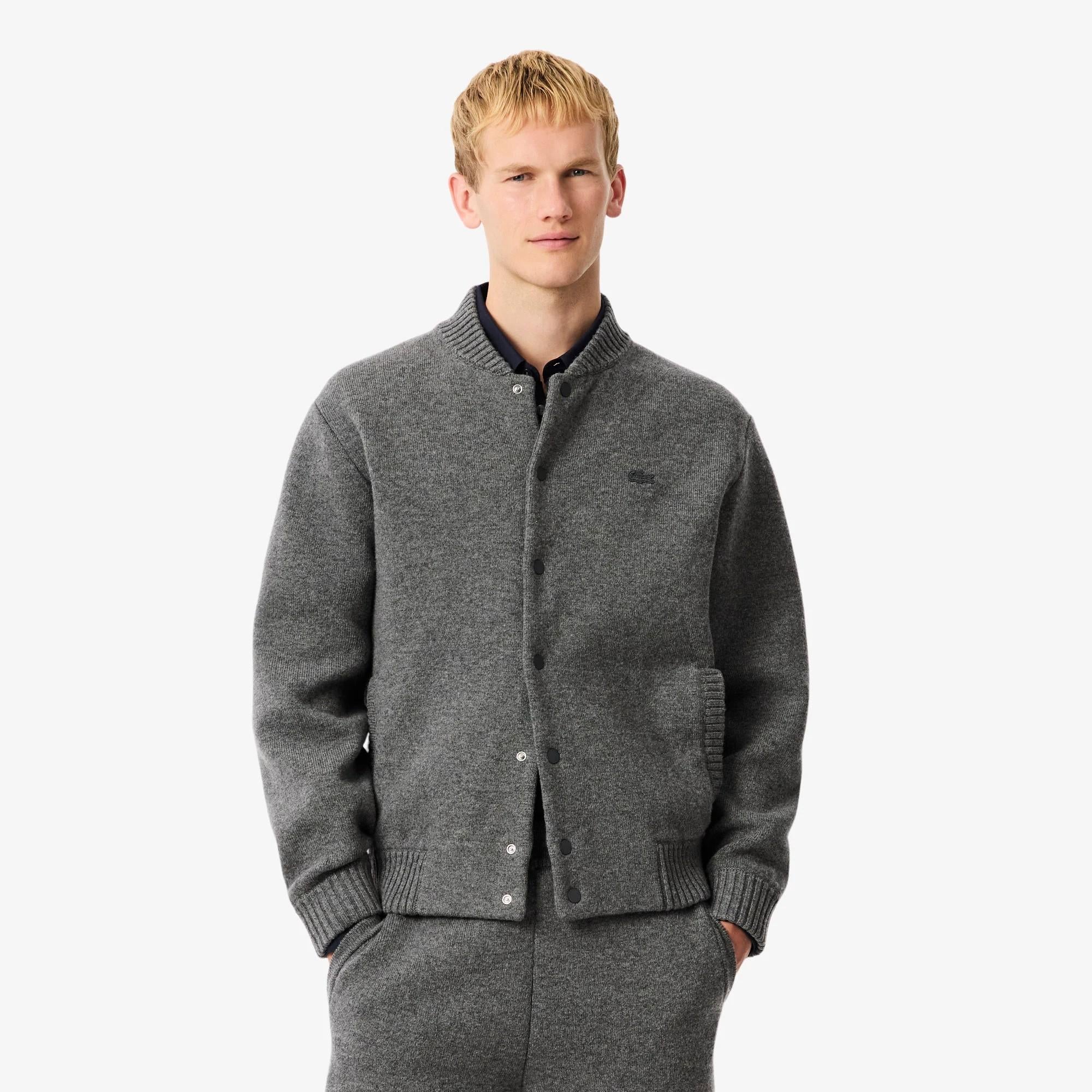 Bomber in lana merinos AH5170 050 LACOSTE 