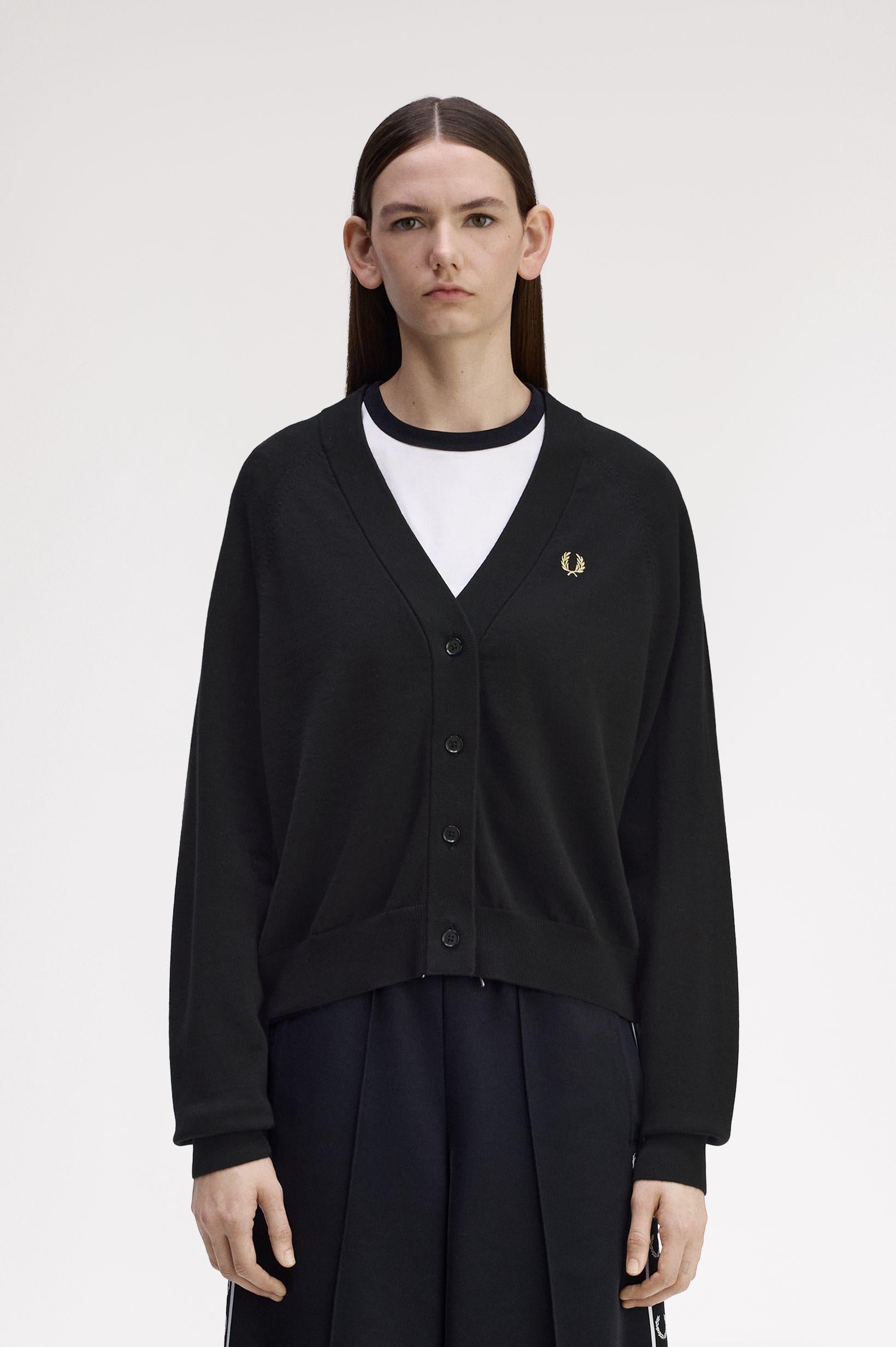 Cardigan con scollo a V K112055 102 FRED PERRY 