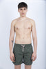 Costume da bagno corto vita elasticata in poliestere riciclato Repreve® verde
