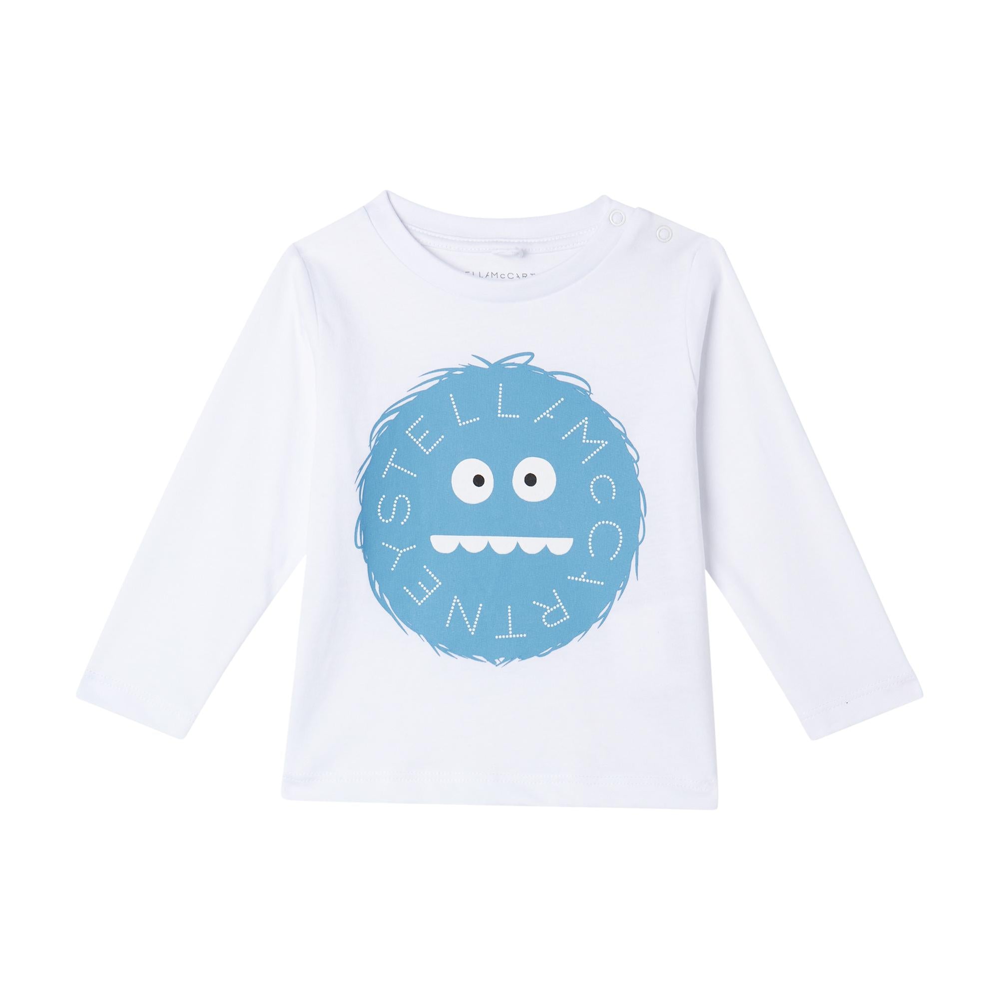 T-shirt a Maniche Lunghe con Grafica Mostro TX8570Z0434 100 STELLA MCCARTNEY 