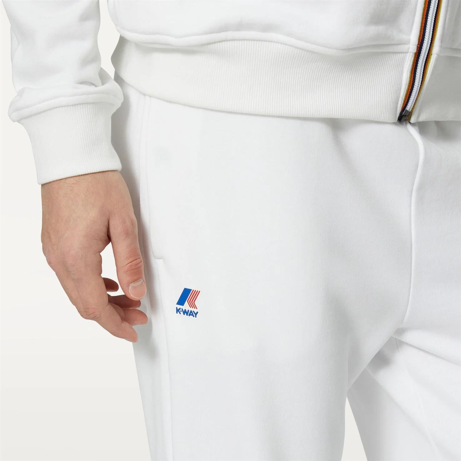 Pantalone Sportivo Leggero Unisex bianco K31313W 001 K-WAY 