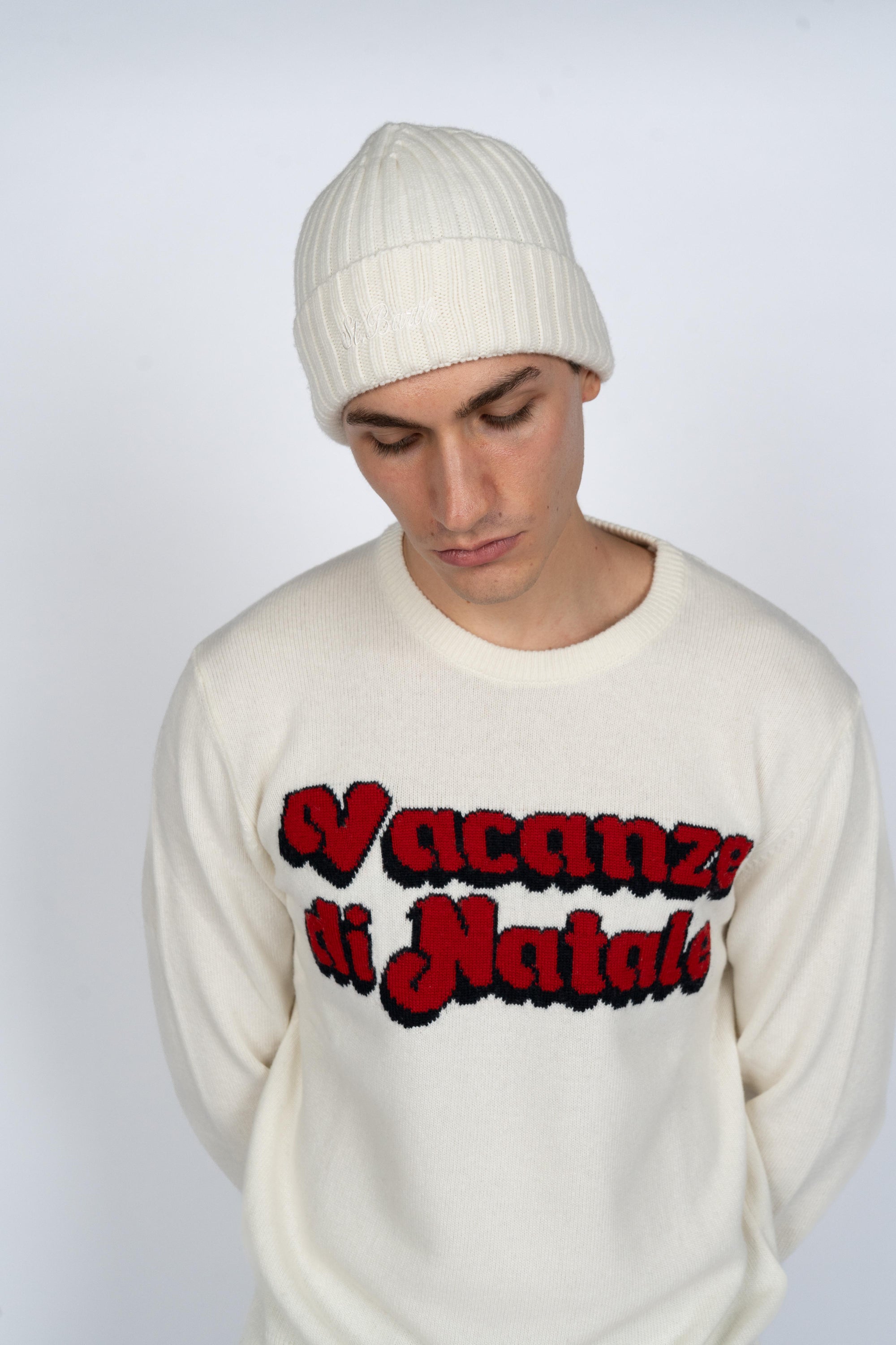 Berretto Wengen con Ricamo St. Barth WENG027 00040I MC2 SAINT BARTH 