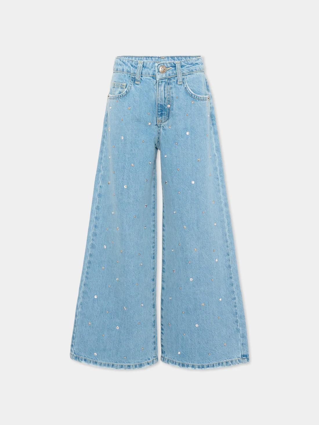 Jeans denim con strass RGP26133JE DBLUELIGHT RICHMOND 